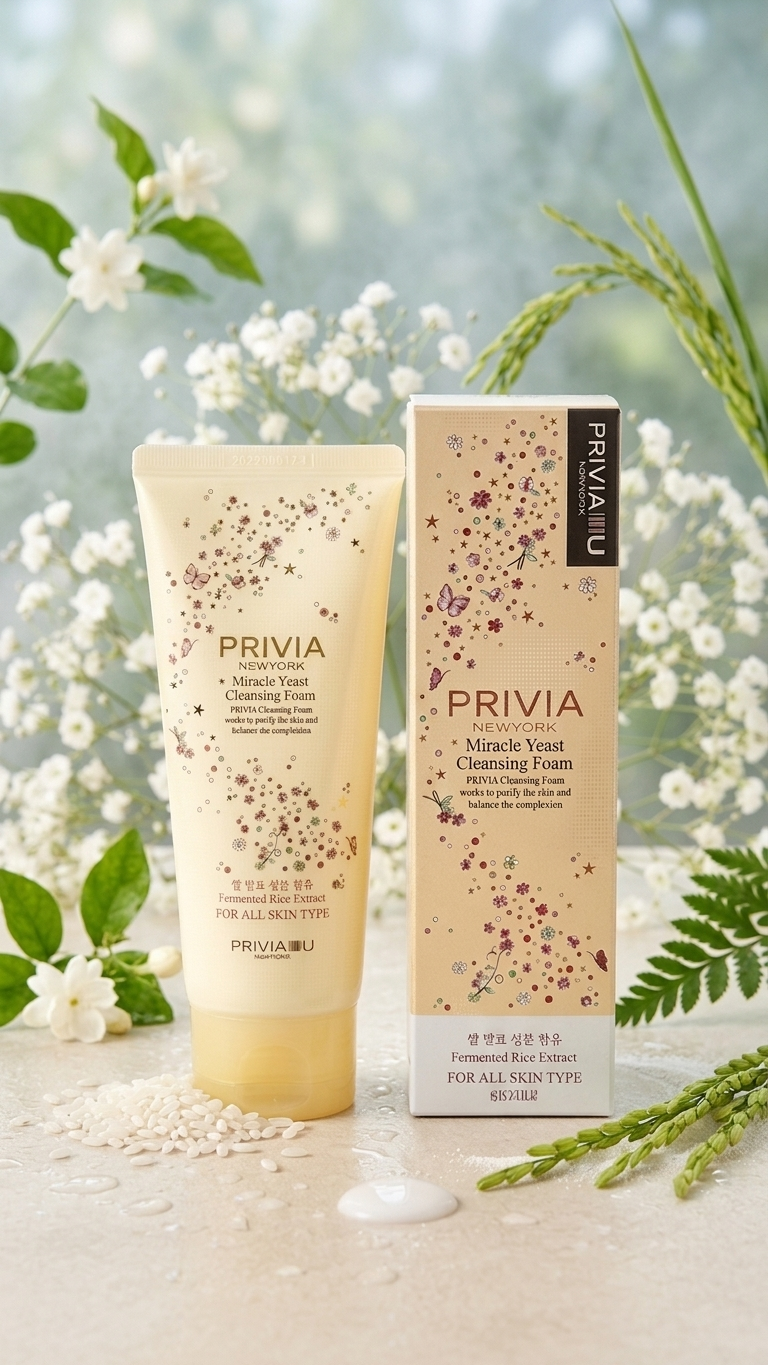 PRIVIA Miracle Yeast Cleansing Foam 180ml tube