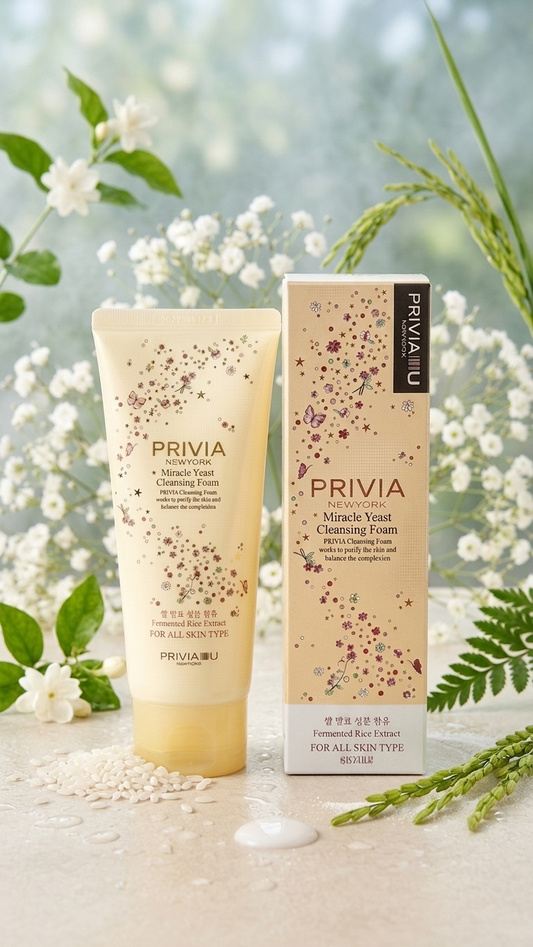 PRIVIA Miracle Yeast Cleansing Foam 180ml tube