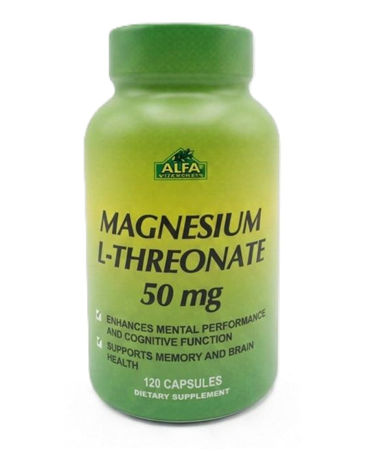 Alfa Vitamins Magnesium L-Threonate 625mg 120 capsules bottle