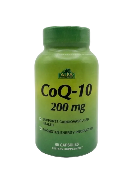Alfa Vitamins CoQ-10 200mg 60 capsules bottle