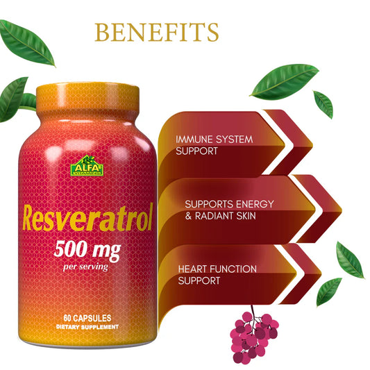 ALFA VITAMINS - Resveratrol 500 mg - 60 capsules